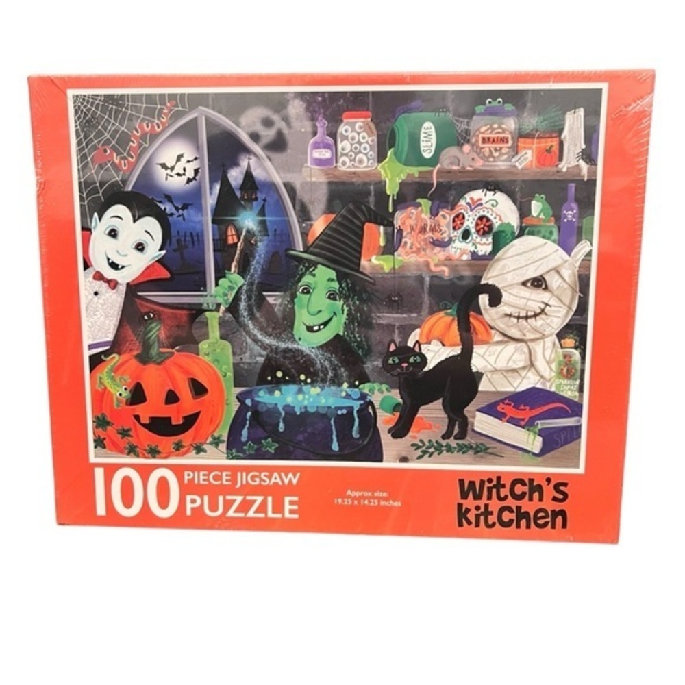 Halloween Puzzle for Adults And Kids 100 Piece | Witch's Kitchen Jigsaw‎ Puzzles
